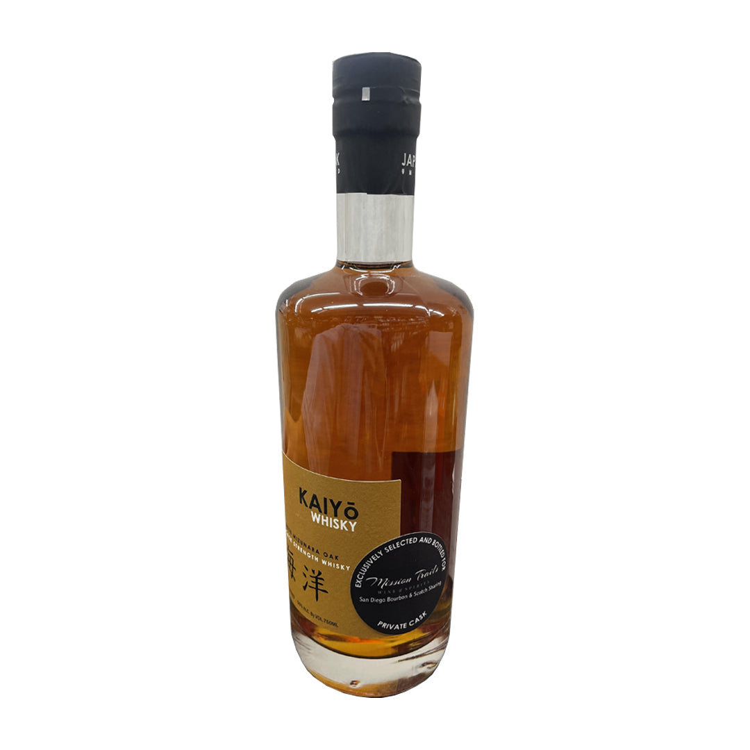 Kaiyo Japanese Mizunara Oak Single Cask Strength Whisky 112 Proof " Kaiyo-Sham-Bo" Selected by Mission Trails Wine & Spirits x San Diego Bourbon &...